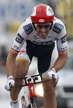 Cancellara (Saxo Bank) se luce en Mónaco y Contador, segundo, lidera el grupo de favoritos