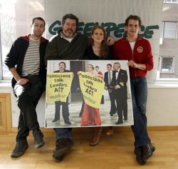 Greenpeace acusa a las grandes empresas de dificultar un acuerdo internacional para luchar contra el cambio climático