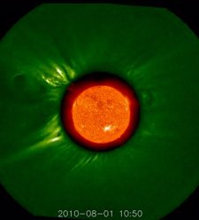 Foto de la NASA de la eyección solar