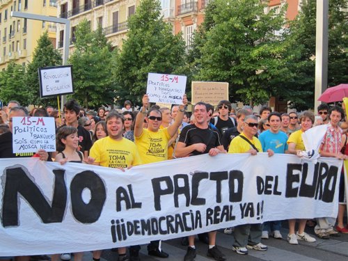 Protestas contra el Pacto del Euro