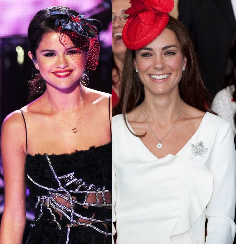 Selena Gómez, Kate Middleton 