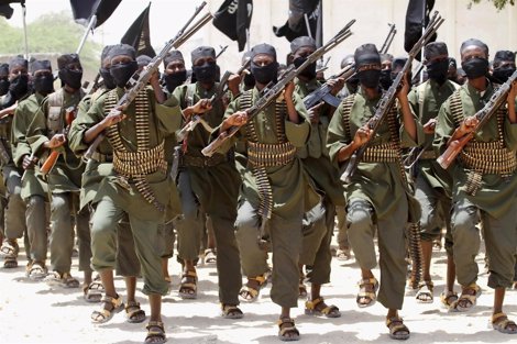 Milicianos islamistas en Somalia