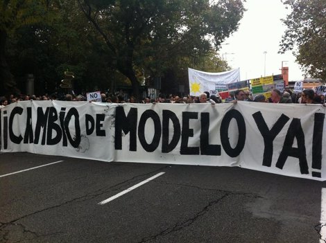 Los Indignados Piden En La Capital Un Cambio De Modelo 