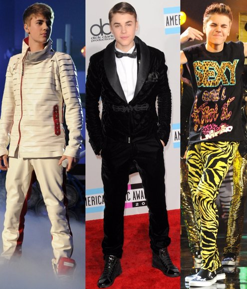 Montaje De Justin Bieber En Los Premios AMA 