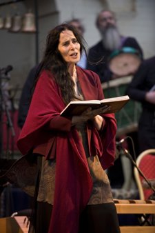 La soprano Montserrat Figueras durante un concierto