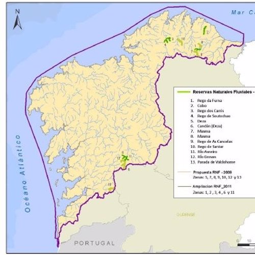 La Xunta crea un registro de zonas protegidas en 13 tramos de reservas fluviales