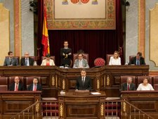 Zapatero Interviniendo Ante El Pleno Del Congreso