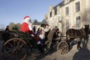 Papá Noel en un castillo