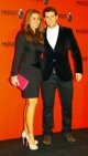 Silvia Casas y Manu Tenorio en la fiesta de Hugo B