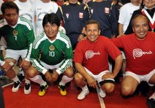 El Presidente Boliviano, Evo Morales, Y El Peruano, Ollanta Humala, En Cuzco.