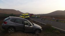 Accidente De Tráfico En El Municipio De Yaiza