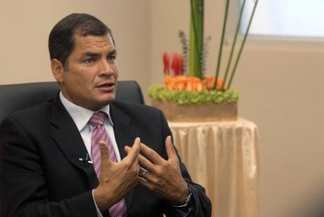 El presidente de Ecuador, Rafael Correa.