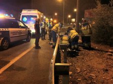 Accidente De Tráfico De Un Motorista En Madrid