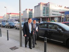 Hernandez Y García-Borregón Antes De La Reunión Con El Consello Galego De Caza