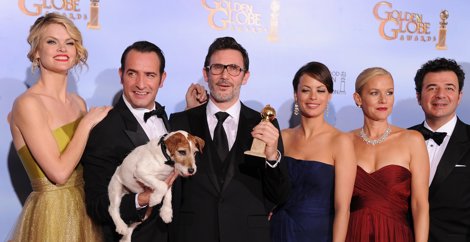 Los Protagonistas De The Artist En Los Globos De Oro
