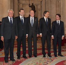 Felipe González, Mariano Rajoy, El Rey, Rodríguez Zapatero Y Aznar