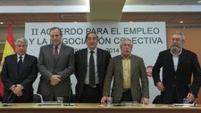 Fernández, Terciado, Rosell, Toxo Y Méndez Firman El Acuerdo Salarial