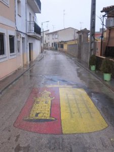 Escudo Villar De Cañas En El Pueblo, ATC