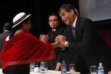 El Presidente De Ecuador, Rafael Correa.