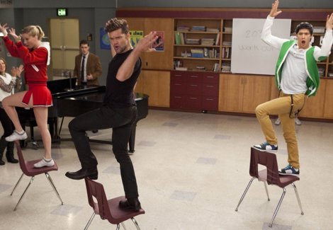 GLEE Con Ricky Martin