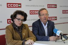 Responsables De Turismo CCOO Málaga Y Andalucía, Lola Villalba Y Gonzalo Fuentes