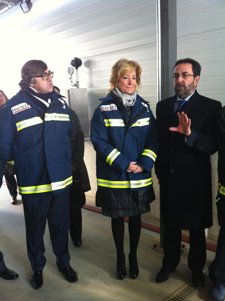 Aguirre En Su Visita A La Empresa