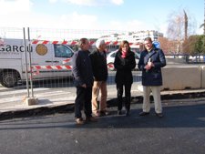 Gamarra, Sáez Rojo, Yangüela Y Arriscado, En Las Obras