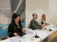 Cristina Pato, Jesús Vázquez Y Beatriz González En La Rueda De Prensa