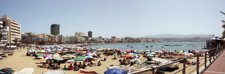 La Playa De Las Canteras Vista Desde La Zona De La Puntilla