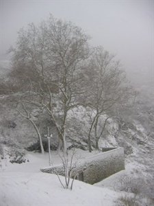 Nieve En Sant Pere De Rodes, Girona