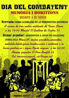 Cartel De La Conferencia Que Iban A Ofrecer Tres Exmiembros De Terra Lliure