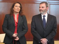 Carmen Crespo Y Juan Lillo En La Presentación Del Segundo Como Subdelegado.