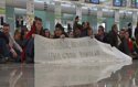 Trabajadores de Newco protestan en El Prat