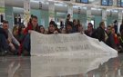 Trabajadores de Newco protestan en El Prat