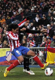 Falcao En El Partido Del Atlético Ante El Valencia