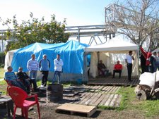 Trabajadores De Foret Acampados.