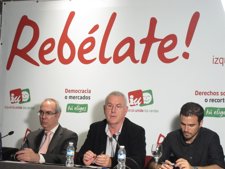 Cayo Lara, Pedro Moreno Brenes Y Alberto Garzón (IU)