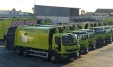 Camiones De La Empresa De Limpieza Limasa De Málaga