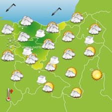 Tenperatura apur bat gora
