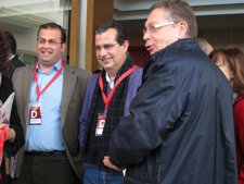 Segura Vizcaíno, En El Centro, Durante El Último Congreso Provincial Del PSOE