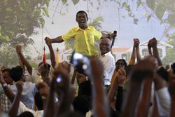 El expresidente Nasheed y varios de sus partidarios, heridos por la Policía