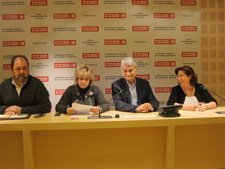 Rueda De Prensa De Gil Con Responsables De Federaciones De CCOO