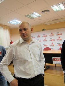 El Secretario General De La Federación De Sanidad De CCOO Aragón, Juan Urdániz.