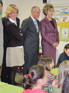 Visita de la presidenta de Irlanda al colegio Bilingüe Ramiro de Maeztu
