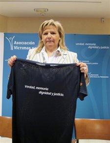 La presidenta de la AVT, Ángeles Pedraza