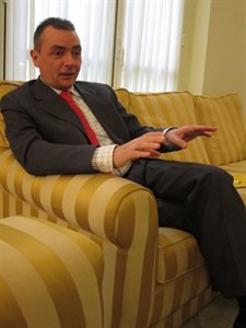 El Presidente De La CEV, Salvador Navarro, En Un Momento De La Entrevista.