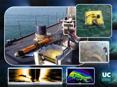 Foto: Investigadores de la UC trabajan en el procesado de imágenes sonar para navegación de vehículos subacuáticos no tripulad (UNIVERSIDAD DE CANTABRIA)