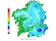 Mapa De Temperatura Media En 2011