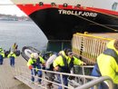Excursionistas en el Trollfjord