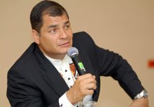 El presidente de Ecuador, Rafael Correa.